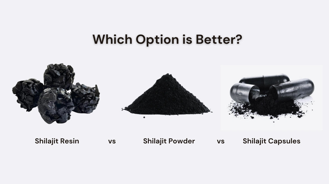 Shilajit Resin vs Powder vs Capsules