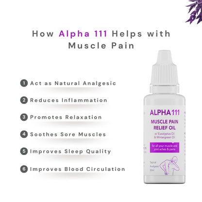 How Alpha 111 Muscle Pain Relief Oil help with muscle pain